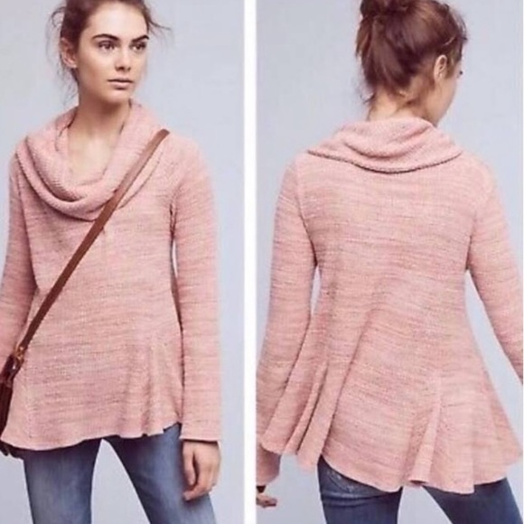 Anthropologie Sweaters - Anthropologie Knit Sweater Sz Small Pink